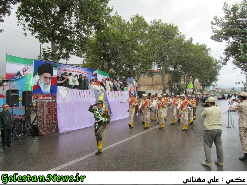 رژه نیروهای مسلح شهرستان علی آباد کتول
