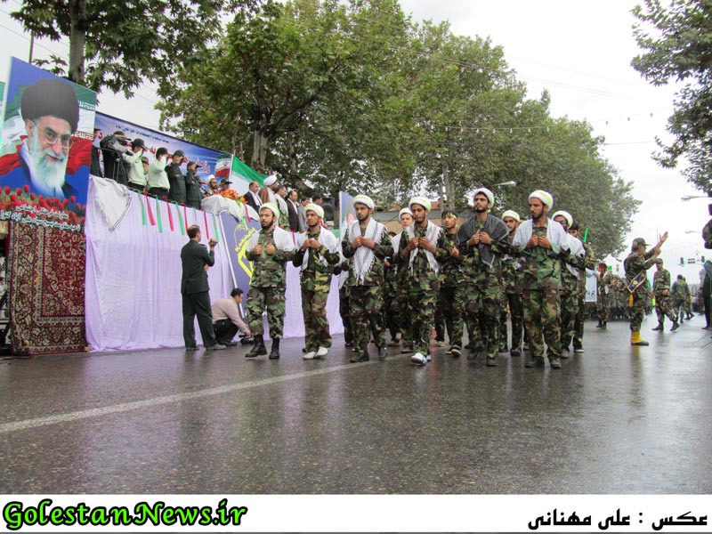 رژه نیروهای مسلح شهرستان علی آباد کتول