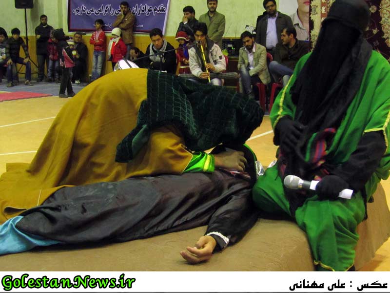 گزارش تصویری شب چهارم شبیه خوانی مجالس سید و سالار شهیدان حضرت امام حسین (ع)-علی آباد کتول-گلستان