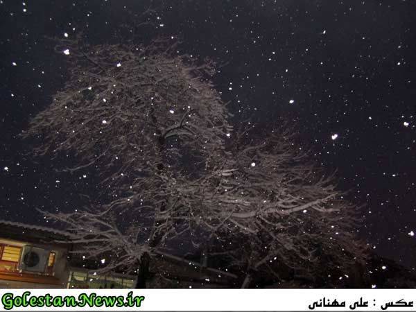 بارش برف-علی آباد کتول-گلستان