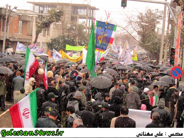راهپیمایی 22 بهمن-گنبد کاووس-گلستان