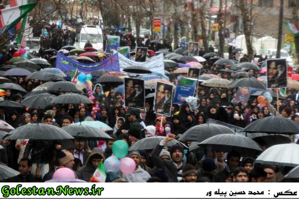 راهپیمایی 22 بهمن 1390-علی آباد کتول-گلستان