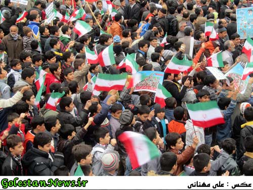 راهپیمایی 22 بهمن 1391-علی آباد-گلستان