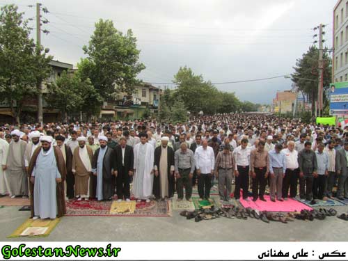 گزارش تصویری نماز عید سعید فطر در شهر علی آباد کتول