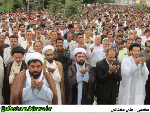 گزارش تصویری نماز عید سعید فطر در شهر علی آباد کتول