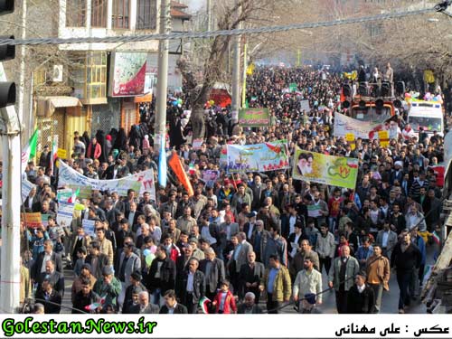 راهپیمایی 22 بهمن علی آباد