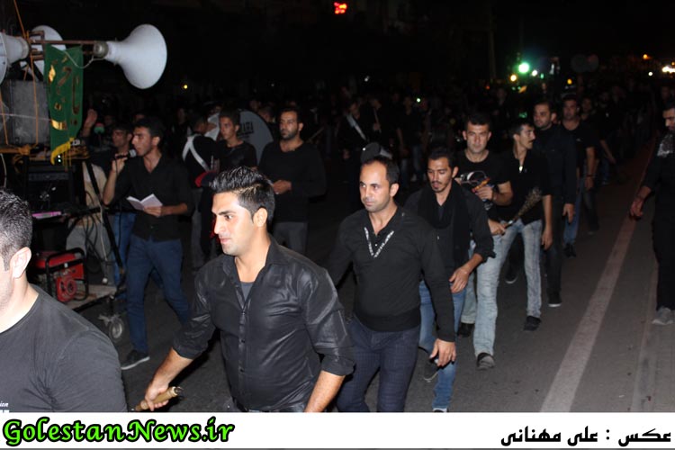 دسته روی هیئات مذهبی علی آباد در شبهای محرم