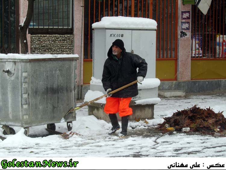 برف پاییزی در علی آباد کتول استان گلستان